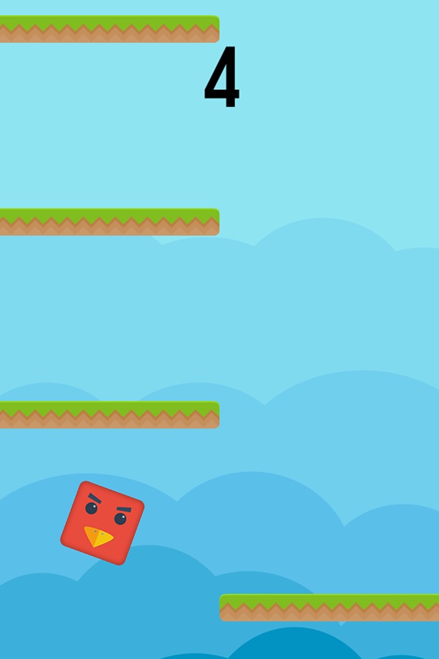 Color Red Geometry Bird Square Blok Jump Dash Spikes screenshot 4