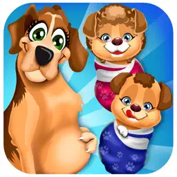 Mommy's Newborn Baby Pet Doctor Salon - my new puppy twins spa games! app icon