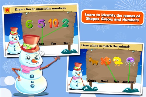 Fun Snowman Adventure Kindergarten Games screenshot 2