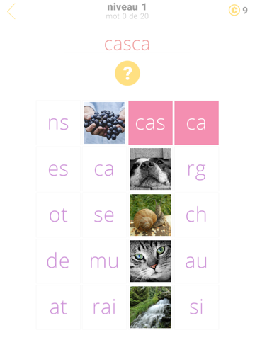 Screenshot #4 pour 1 indice: mots et syllables