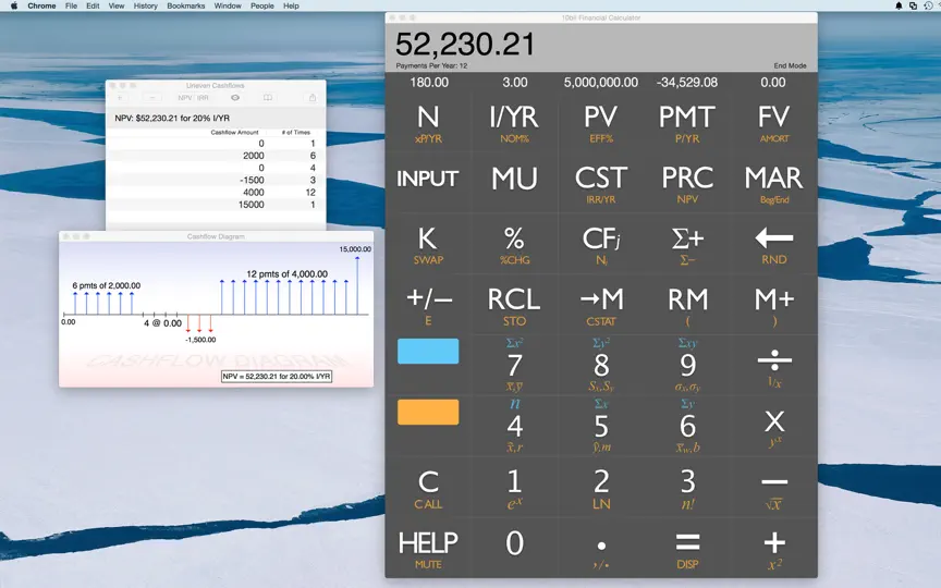 Скриншот 10bii Financial Calculator на iPhone 5