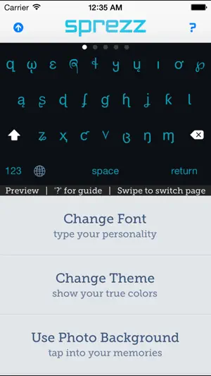 Sprezz - Custom Keyboard Themes and Fonts screenshot 2