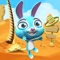 Cute & fun adventure game: use the rope and swing to fly through the desert island