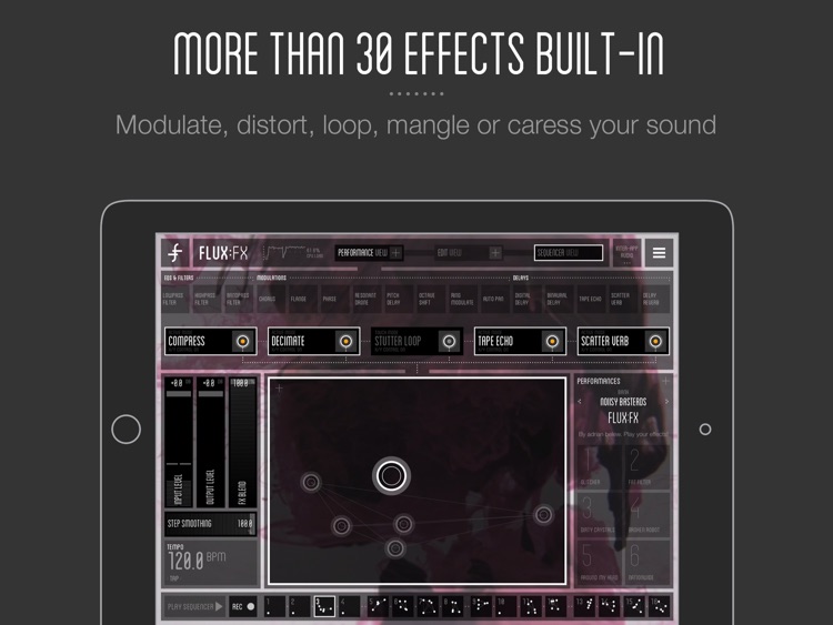 FLUX:FX by Adrian Belew - the professional audio multi-effects app