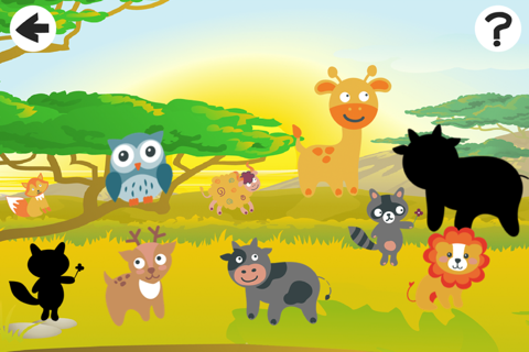 Around the World Game: Play and Learn shapes for Children with Animals screenshot 2