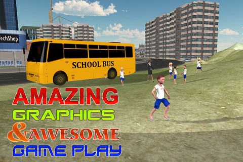 学校の旅行バスシミュレータ - クレイジー＆駐車シミュレーションゲームを駆動のおすすめ画像3
