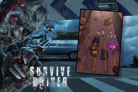 A Survive Driver Gold: Best 3D Driver Game in Post Apocalyptic Setting with Zombies and Car Upgrades screenshot 3