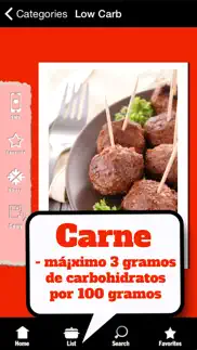 dieta low carb - lista: alimentos con pocos carbohidratos iphone screenshot 2