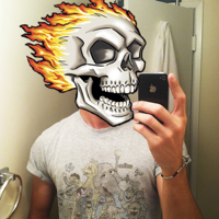 Skull Cam - A fun camera to swap faces with skulls use realtime picture editor with cartoon style