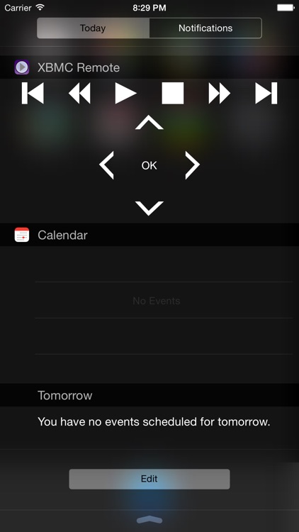 XBMC Remote Widget