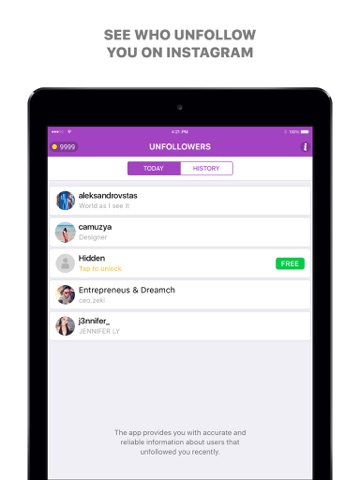 Who Unfollowed My  Profile - Unfollowers - náhled