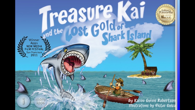 Treasure Kai and the Lost Gold of Shark Island - Interactive Book App for Kids