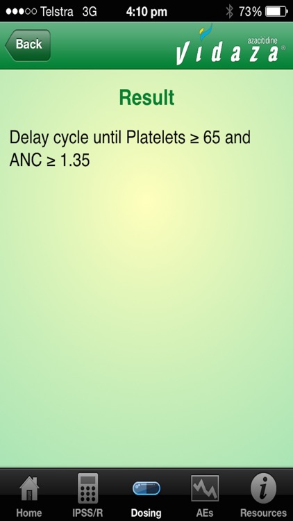 Vidaza Calculator NZ