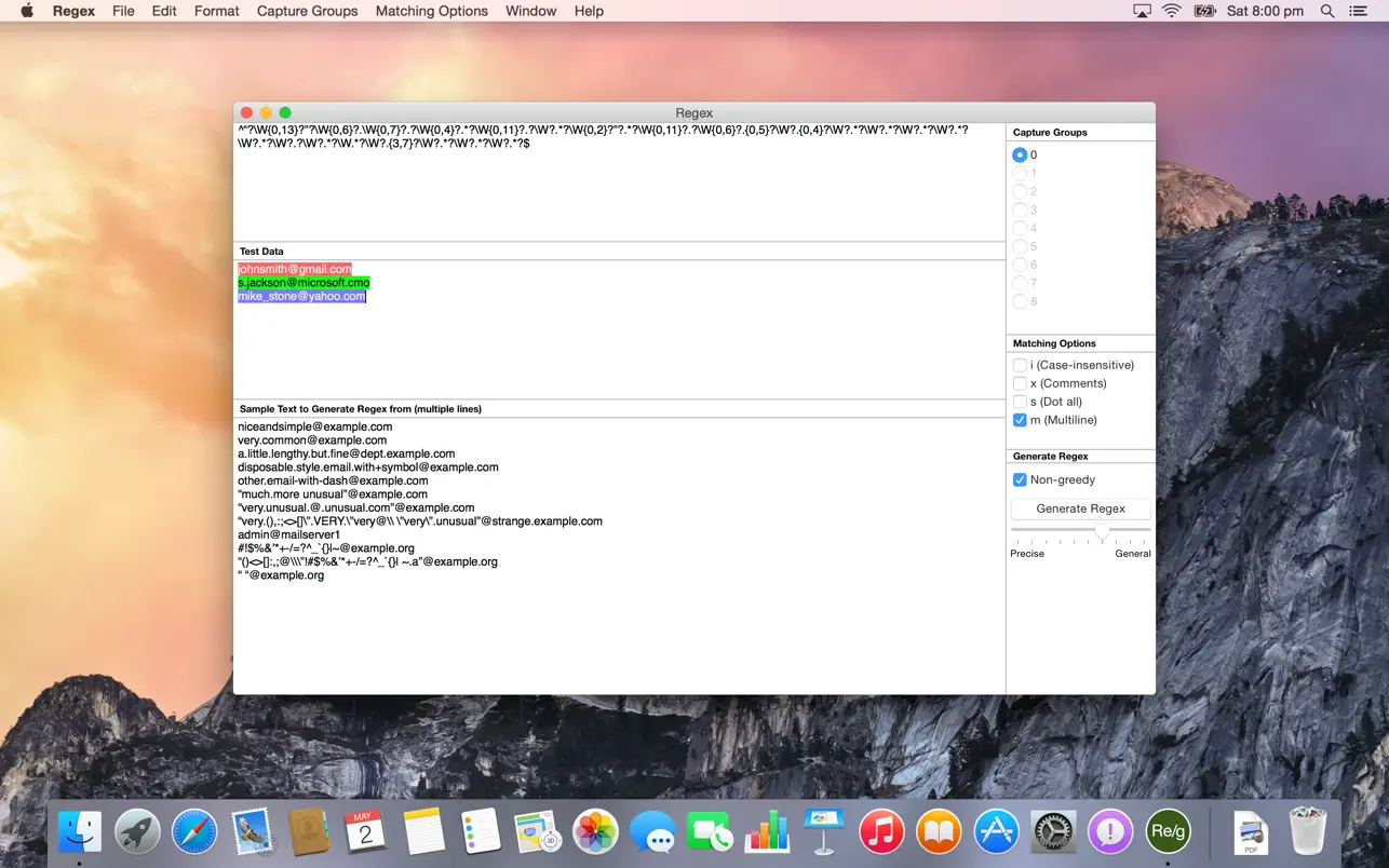 #3. Regex Tester/Builder (macOS) Ved: MotionObj