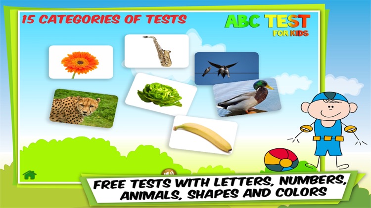 ABC Test for Kids: Find Animals, Letters, Numbers, Fruits, Vegetables, Shapes, Colors and Objects in English - Lite Free