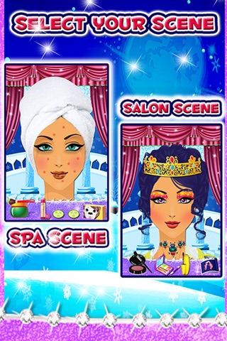 Snow queen spa salon – Princess wedding makeup and stylish dress game screenshot 2