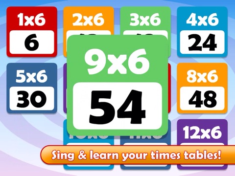 Math Songs: Times Tables 1x - 6x HD screenshot 2