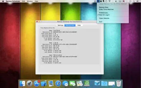 Backup Scheduler: Time Editor