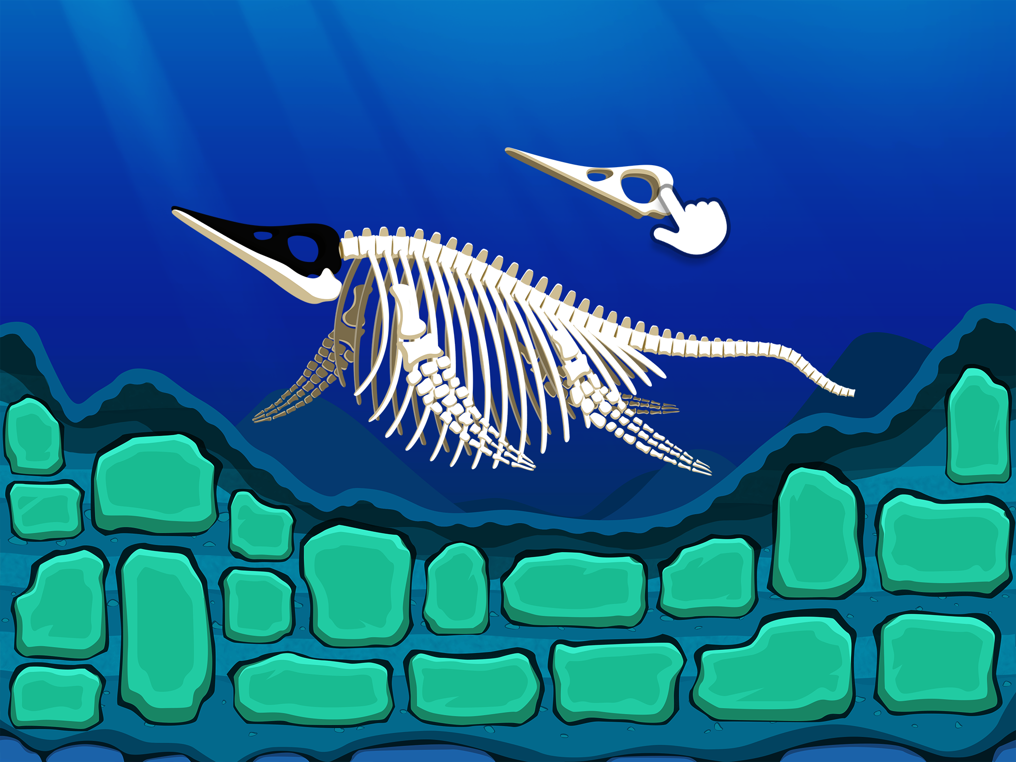 Dinosaur Park 3: Sea Monster - Fossil dig & discovery dinosaur games for kids in jurassic park screenshot 8