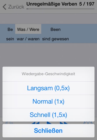 Englische unregelmäßige Verben screenshot 4