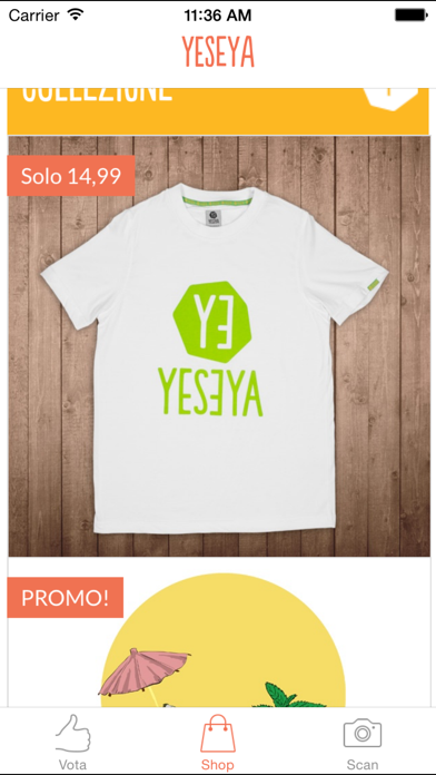 Screenshot #1 pour YeseYa Arte da indossare T-shirt,t-shirts, fashion, artwear, creativi-tee, share your creativi-tee