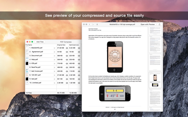 pdf compress, reduce, optimize iphone screenshot 3