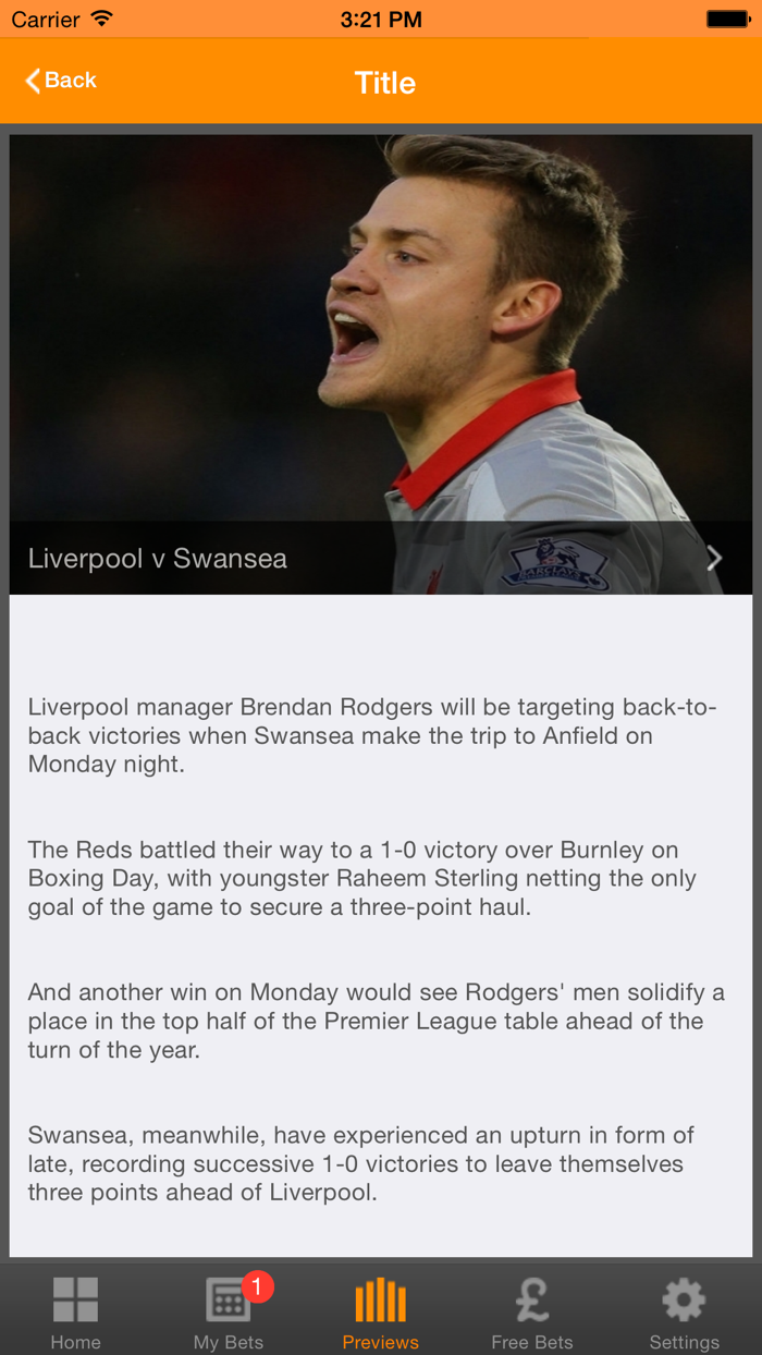 OddsCheck for iPhone