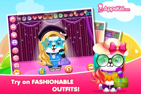 Baby Pet Vet & Dress Up Panda - Little Toy Bear Virtual Salon For Gummy Pop Girls and Kid Free screenshot 2