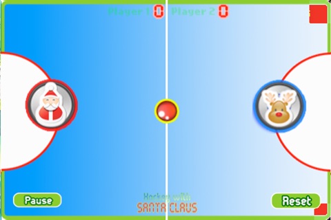 Glow Santa Claus - Best Air Hockey Game for Kids x 2 Player Christmas Edition PRO screenshot 2