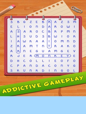 Free Word Search Games + iPad screenshot