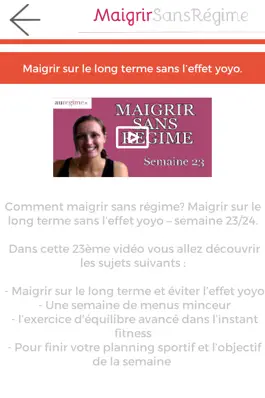 Game screenshot Video Maigrir sans Regime hack