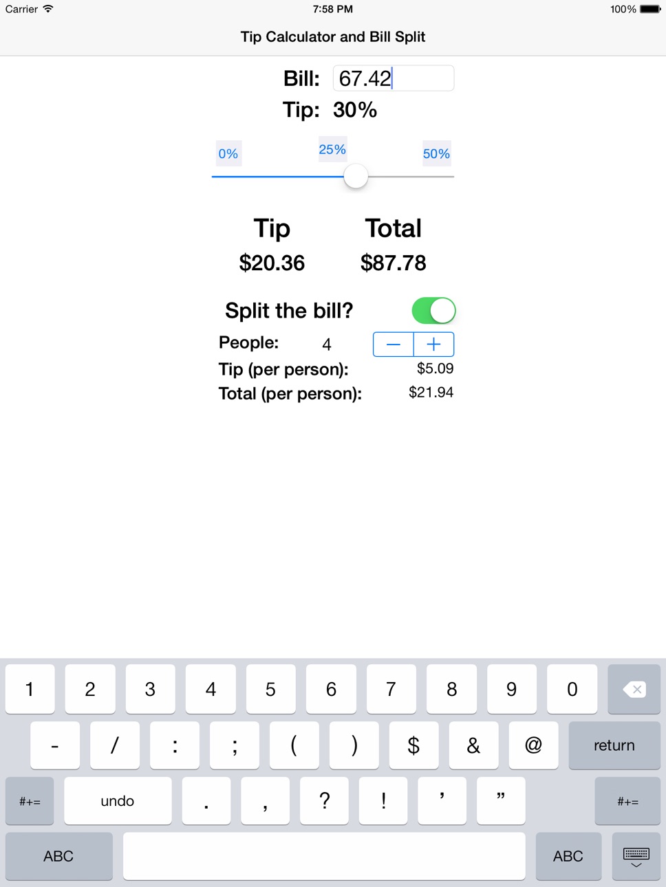 iPad screenshot