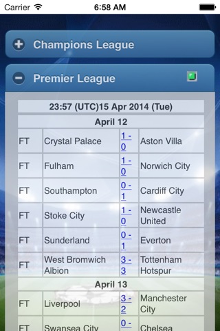 Football Livescore - live results of soccer screenshot 2
