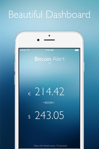 Bitcoin Alert - with daily Push Notifications screenshot 2