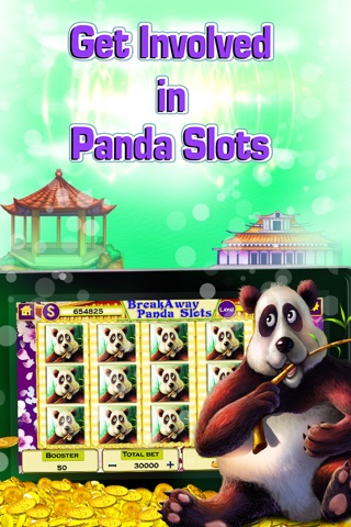 Breakaway panda featured in Glorious Bamboo forest - Slots! screenshot 2