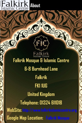 Falkirk Mosque Prayer Times screenshot 3