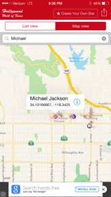 Hollywood Walk of Fame - Stars Map and Star Creator screenshot