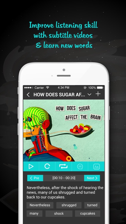 ListenPal Lite - Improve language listening skill with subtitle videos, clips