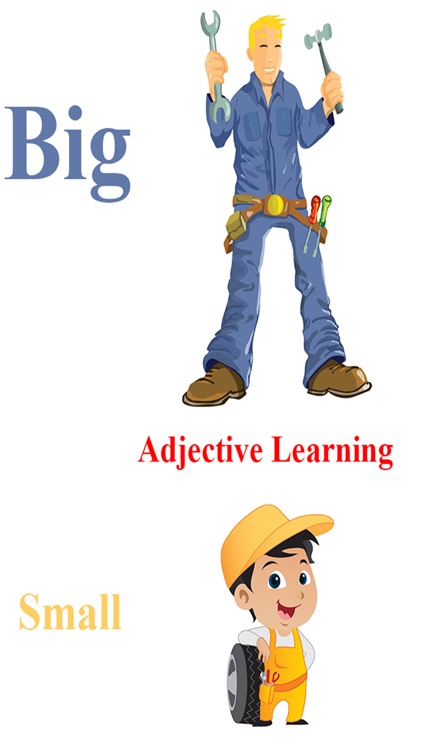 Adjectives Learning For Kids using Flashcards and Sounds- A toddler learning app
