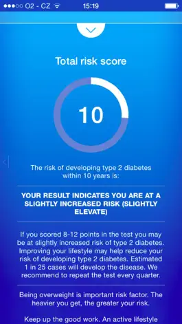 Game screenshot Diabetes Test - risk calculator of diabetes apk