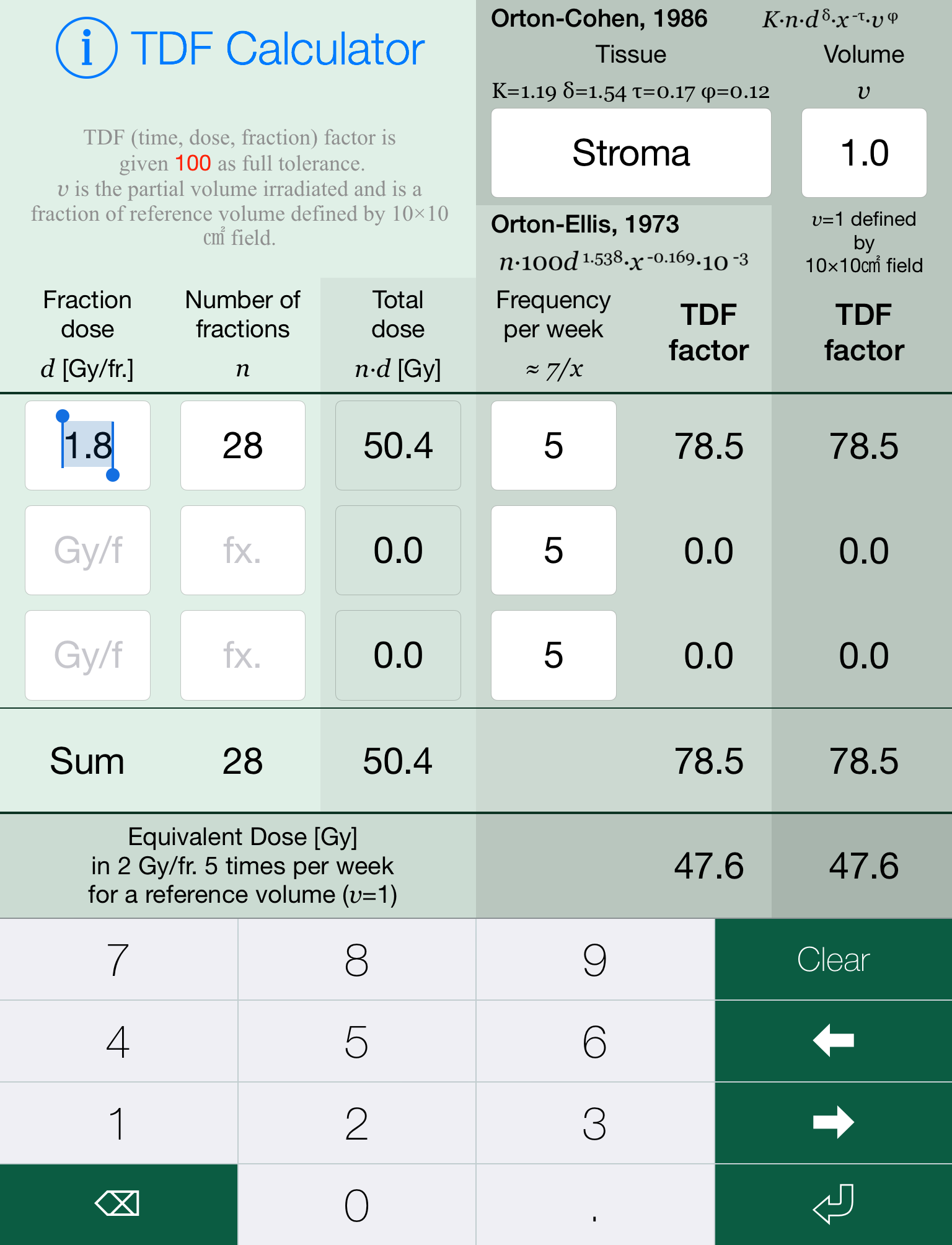 TDF Calculator screenshot 6