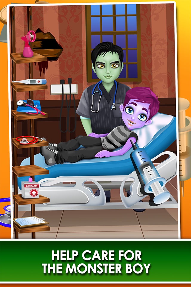 Monster Mommy's Newborn Baby Doctor - my new girl salon & pregnancy make-up games for kids 2 screenshot 2