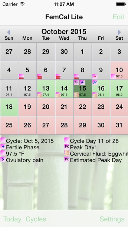 FemCal Lite: Period and Ovulation Calendar