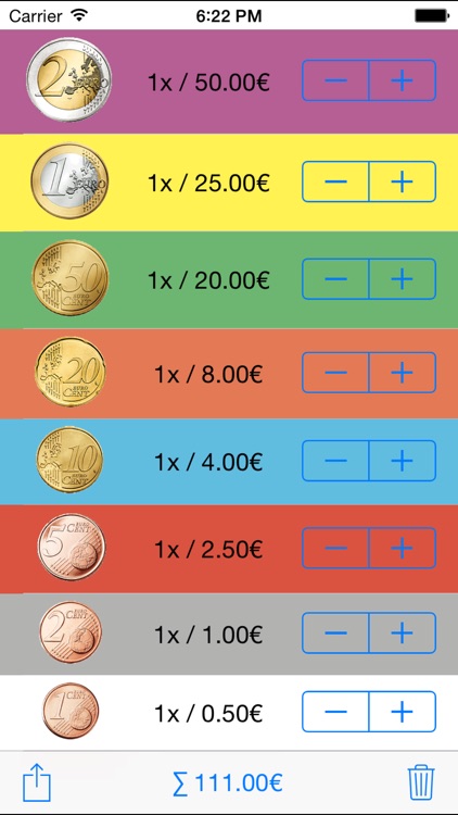 Euro Coin Roll Calculator