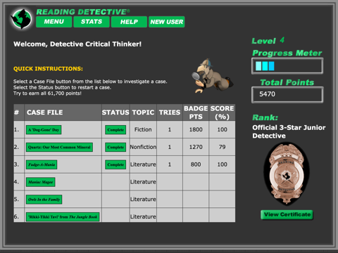 Reading Detective® A1 screenshot 3