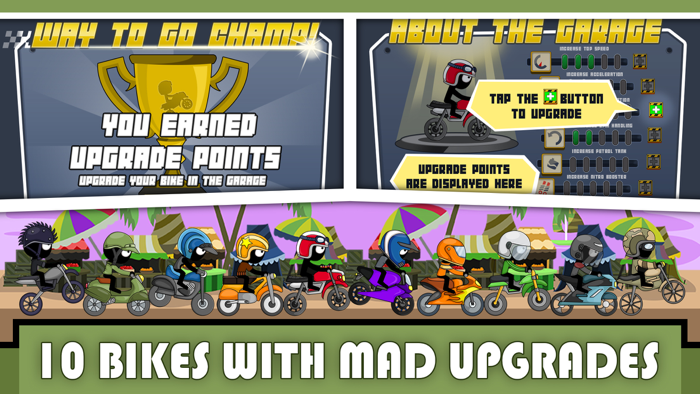 A Stickman Stunt Bike Moto-cross Trick Rider Xtreme