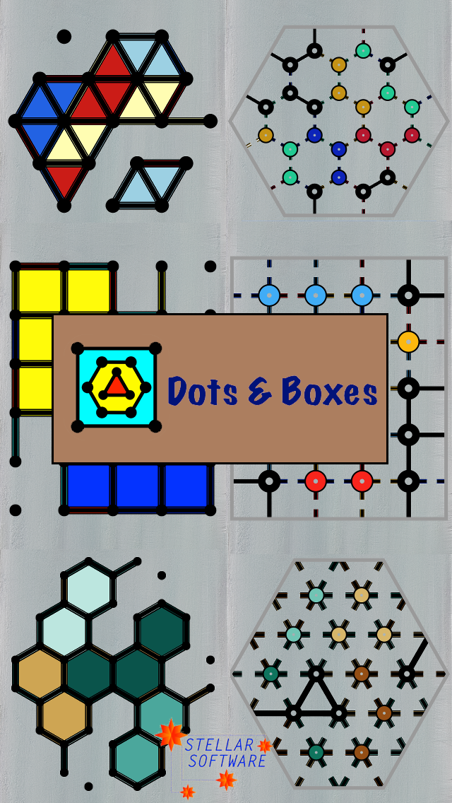 Screenshot #1 pour Dots & Boxes - with Triangles & Hexagons, Coins & Strings