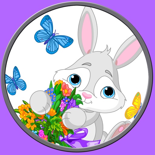 rabbits and games for kids - no ads icon