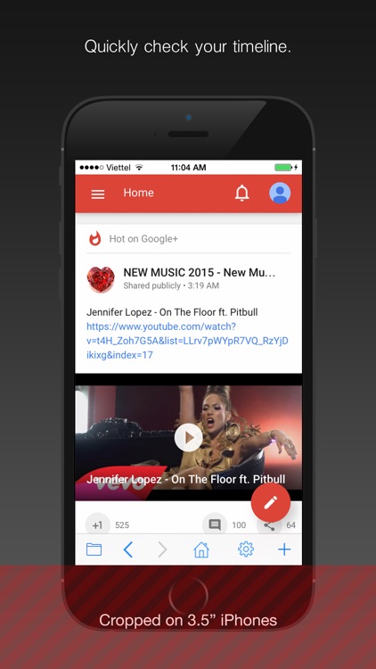 Safe web for Google Plus: secure and easy G+ mobile app with passcode.