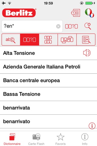 Italian <-> French Berlitz Mini Talking Dictionary screenshot 2